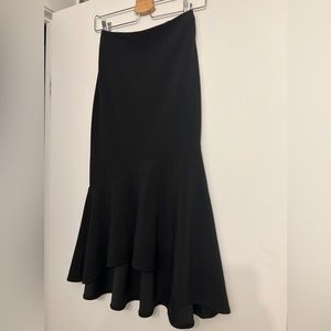 Forcast - Size AU 6 - black asymmetrical ruffle skirt